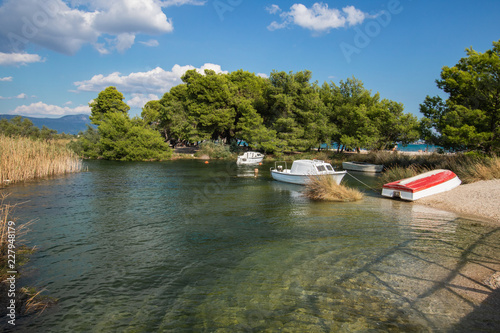 Fototapeta Naklejka Na Ścianę i Meble -  Mlinice Pantan - Croatian nature reserve near Trogir, Croatia	