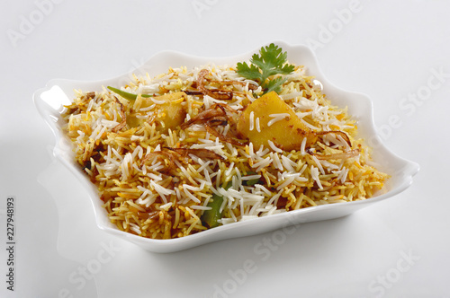 Potato Biryani or Aloo ki Biryani photo