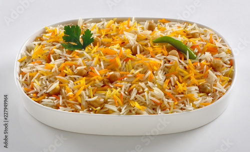 Chana Pulao, Boiled Chick pea with Basmati Rice