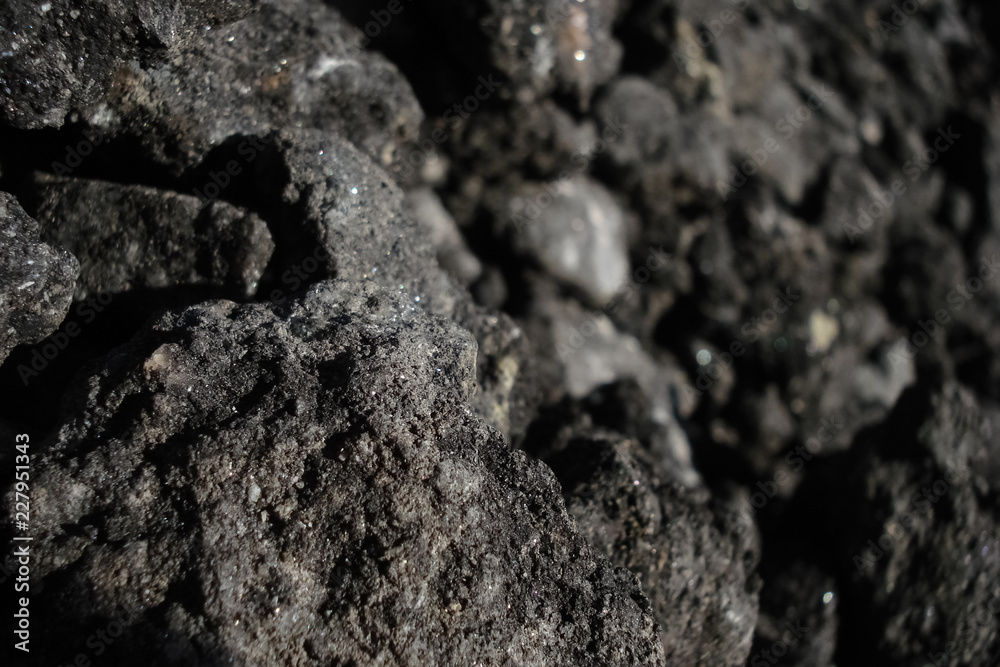 Naklejka premium Asphalt and stone close up.