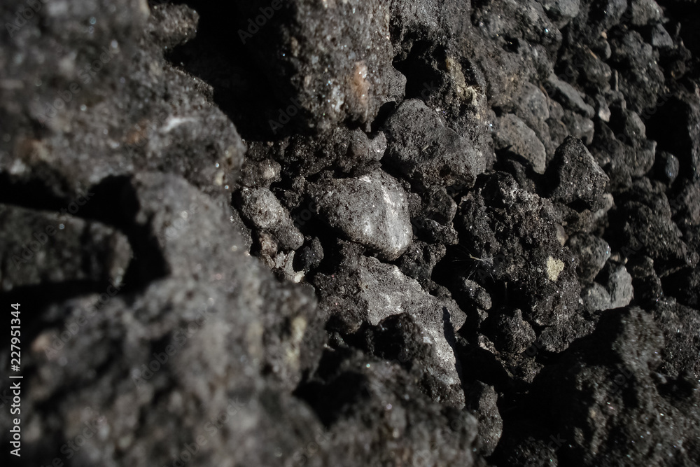 Asphalt and stone close up. Asphalt and stone close up.