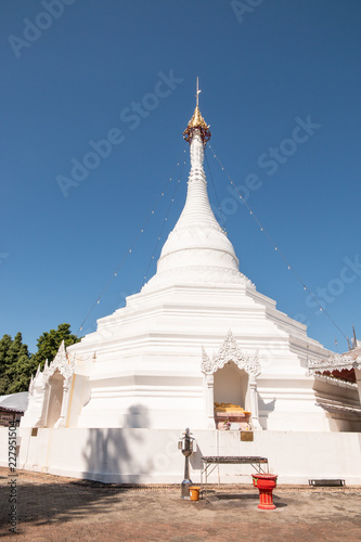 Wat Phra That Doi Kong Mu. temple at Mae Hong Son northern of Thailand.