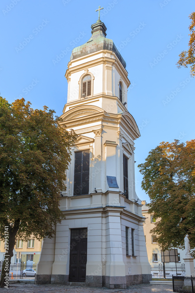 The Belfry of Collegiate Church of Bartholomew the Apostle in Plock (Plock parish church) - oldest parish church in Pock