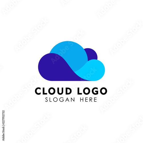 Cloud logo design template vector icon