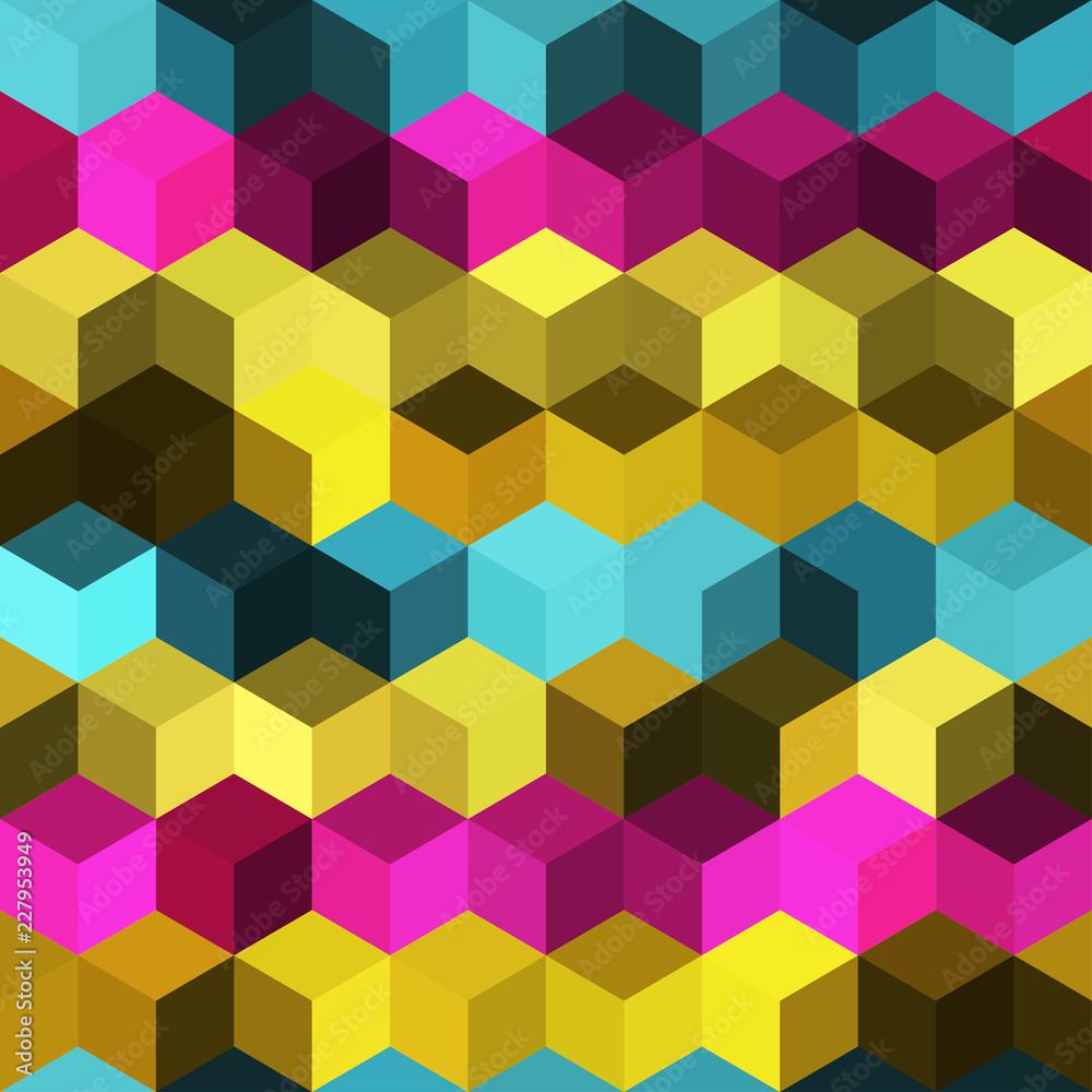 Hexagon grid seamless vector background. Minimal polygons with bauhaus corners geometric graphic design. Trendy colors hexagon cells pattern for game ui. Hexagonal shapes modern backdrop. Hexagon grid seamless vector background. Minimal polygons with bauhaus corners geometric graphic design. Trendy colors hexagon cells pattern for game ui. Hexagonal shapes modern backdrop.