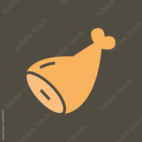 Silhouette icon ham