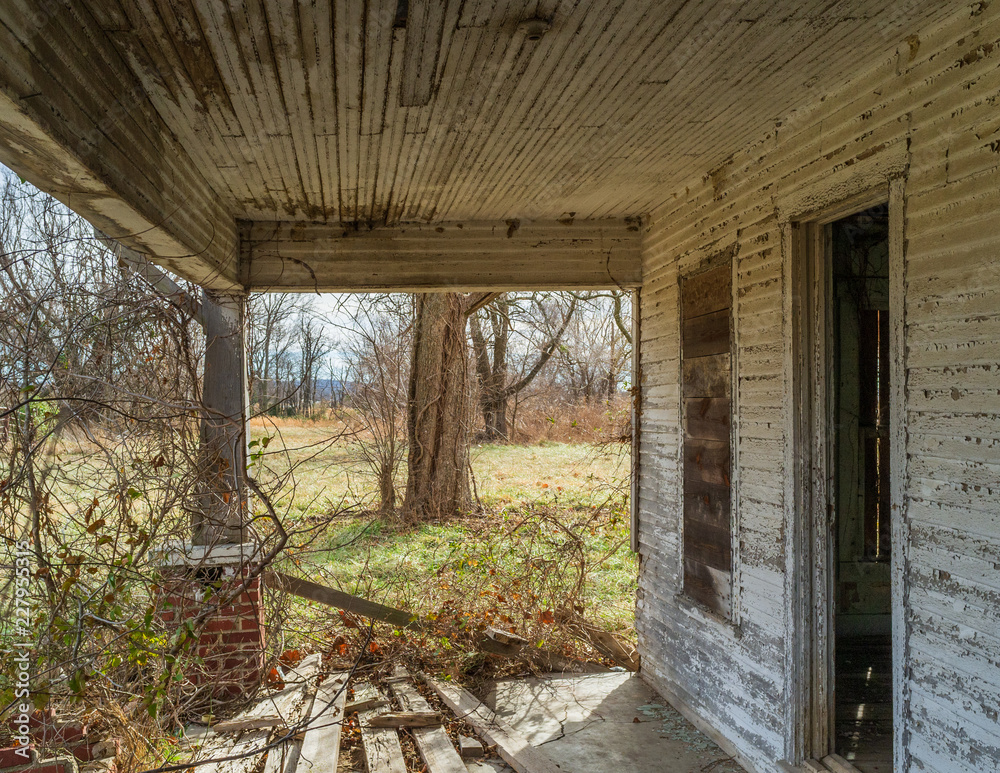 abandoned porch