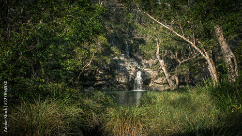 waterfall in the mountains