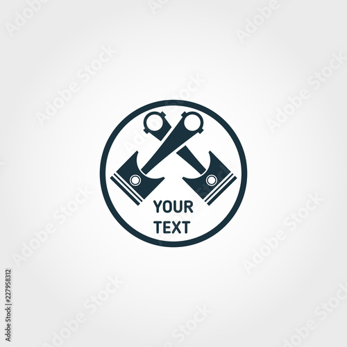 Car Servis Logo icon. Premium quality element illustration from car parts collection. Car Servis Logo monochrome icon. Perfect for web design, apps and printing.