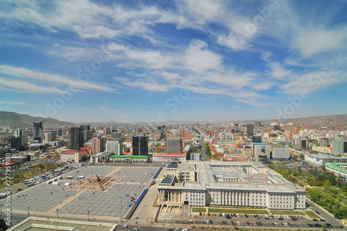Ulaanbaatar - panorama of the capital city of Mongolia 
 #227959180