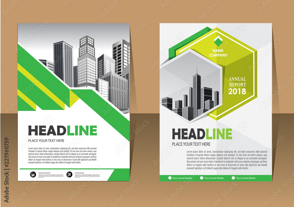 Business abstract vector template. Brochure design, cover modern layout, annual report, poster, flyer in A4 with colorful triangles, geometric shapes for tech, science, market with light background