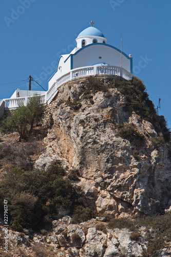 Church in Menetes on Karpathos in Greece photo