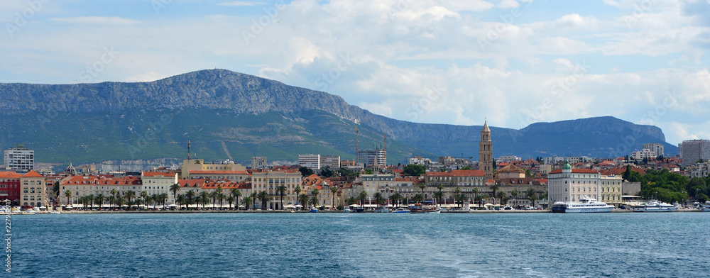 Panorama of Split seafront taken from Ocean 