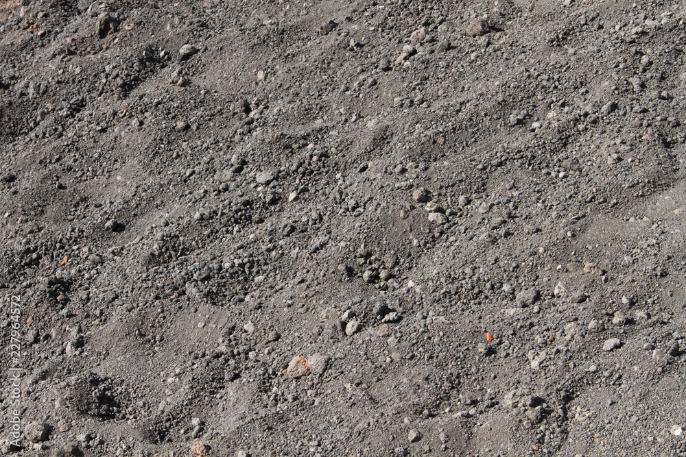 The soil on the slopes of the volcano Etna in Sicily The soil on the slopes of the volcano Etna in Sicily