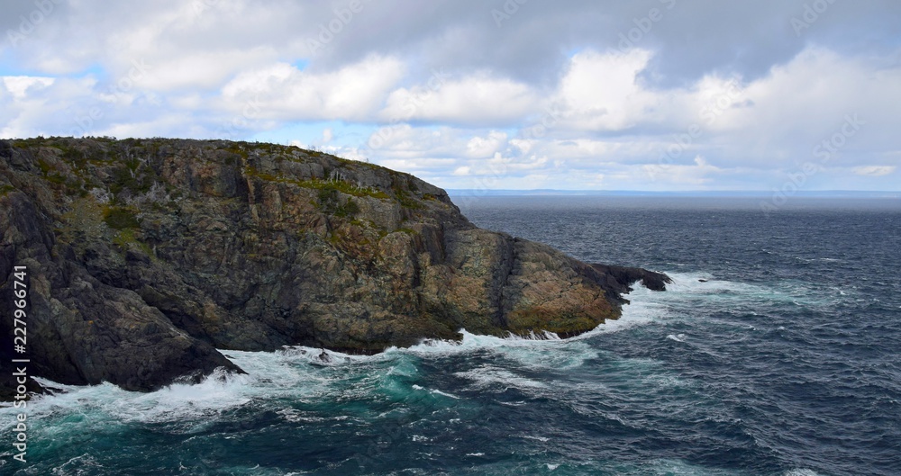  landscape along the Killick Coast, seascape at Cape St Francis , Avalon Peninsula, NL Canada  