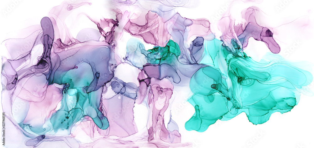 Fototapeta premium Abstract ink texture. Modern art.