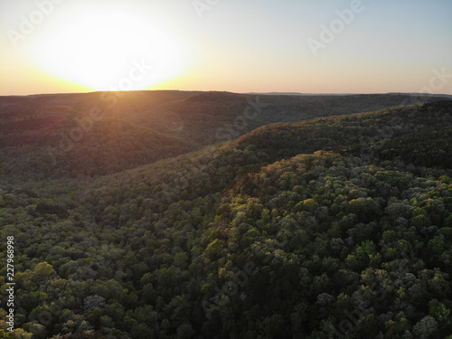 Ozark mountain sunset