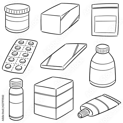 vector set of medicine