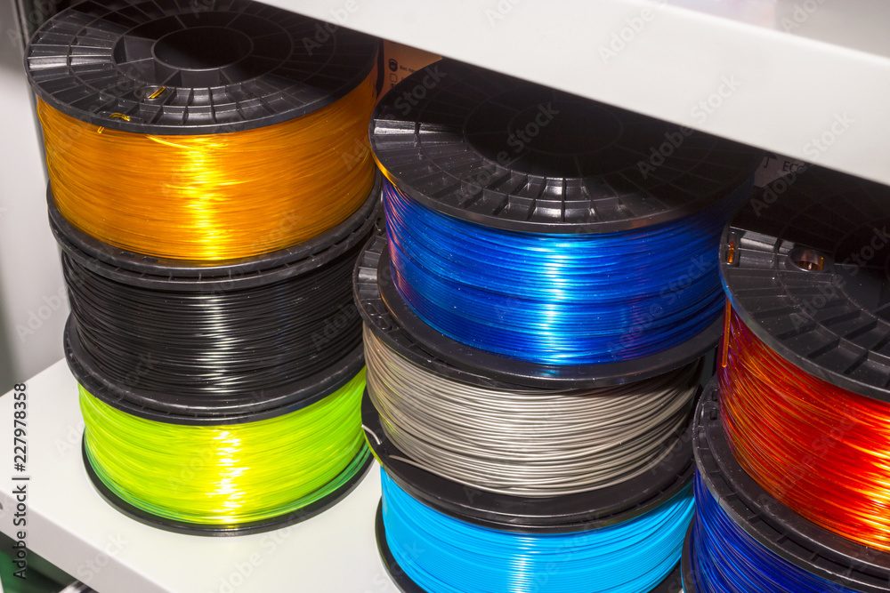 ABS wire plastic for 3d printer of different colors.