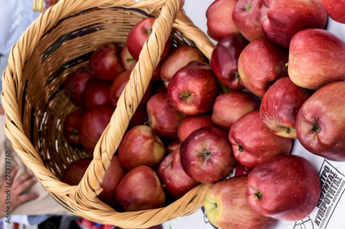 Apples Falling in a Basket @ Kyperounta, Cyprus photo