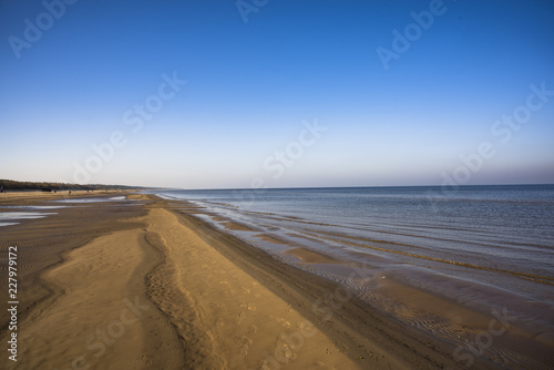 Battic Sea coast. Sunny autumn Day. Landscape photo