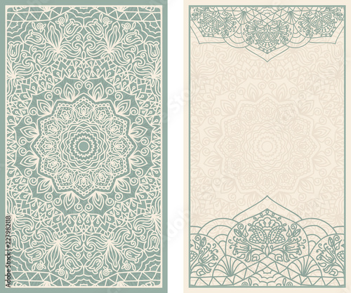 Abstract background, wedding invitation or greeting card design with lace pattern, beautiful luxury postcard, ornate page cover, ornamental vector illustration