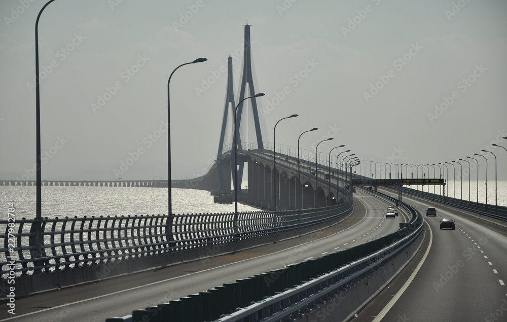 Highway bridge in South China Sea