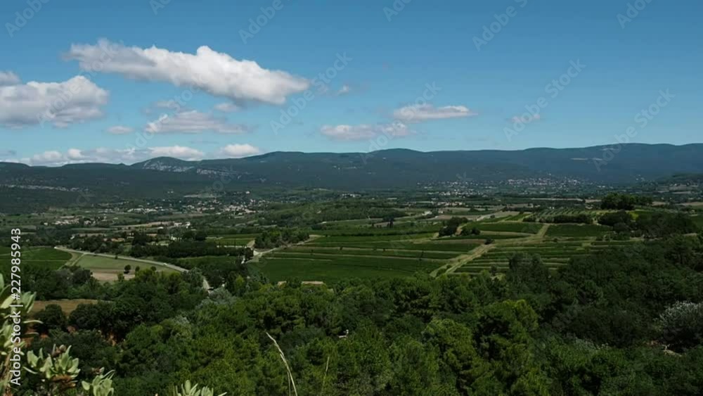 Panoramic view from Roussillon in 4k Panoramic view from Roussillon in 4k