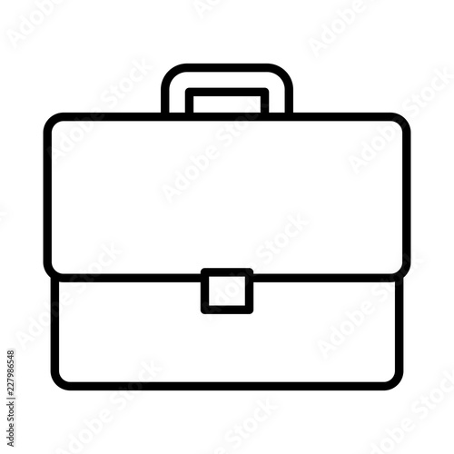 portfolio briefcase isolated icon