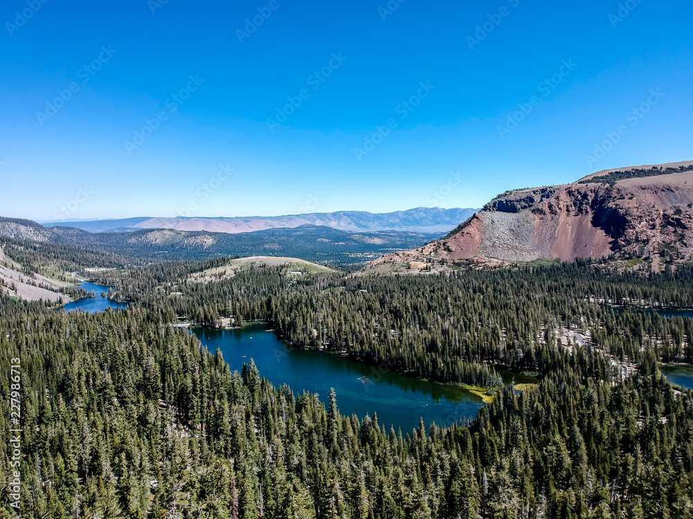 Aerial view of the Mammoth Lake - California