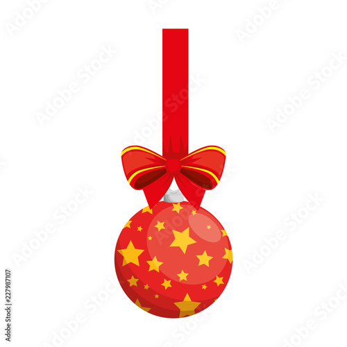 merry christmas ball decorative icon