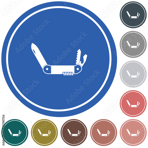 Camping knife icon
