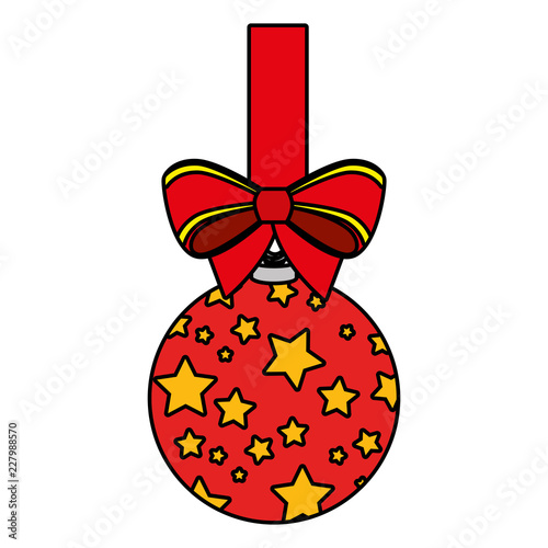 merry christmas ball decorative icon
