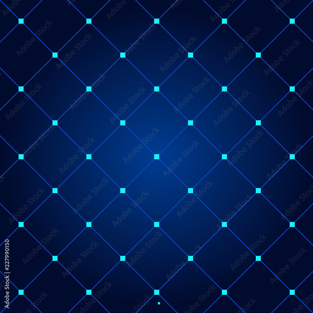 Technology lines and dots with mesh Technology lines and dots with mesh