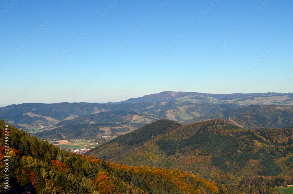 Blick vom Hinterwaldkopf auf den Schwarzwald