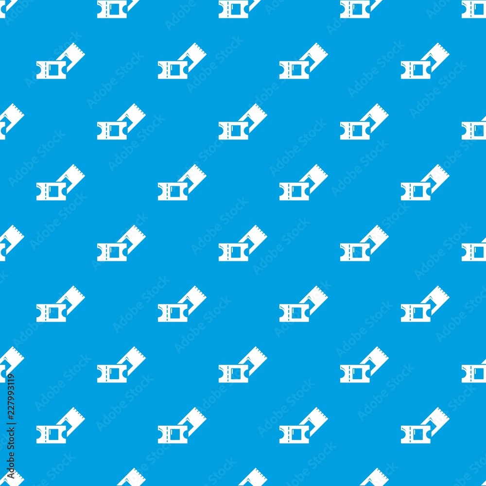 Ice hockey ticket pattern vector seamless blue repeat for any use Ice hockey ticket pattern vector seamless blue repeat for any use