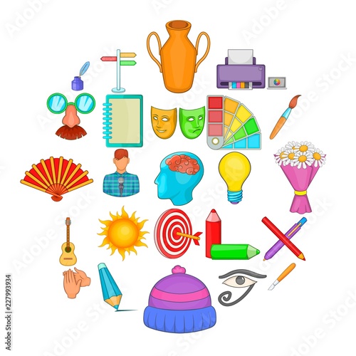 Craftsman icons set. Cartoon set of 25 craftsman vector icons for web isolated on white background