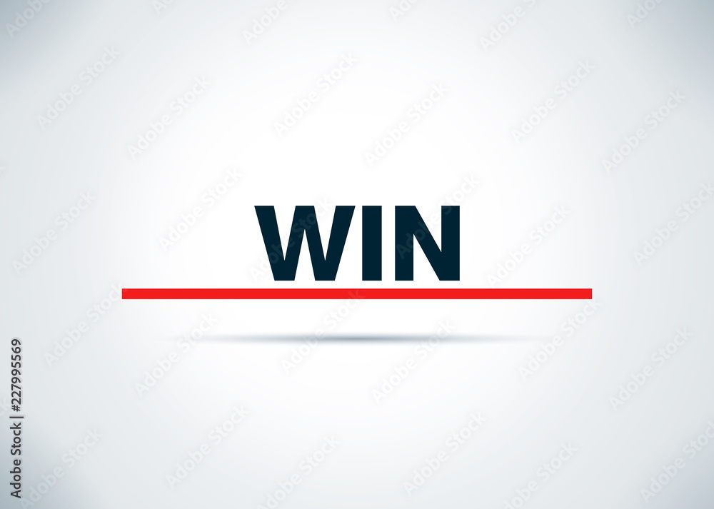 Obraz premium Win Abstract Flat Background Design Illustration