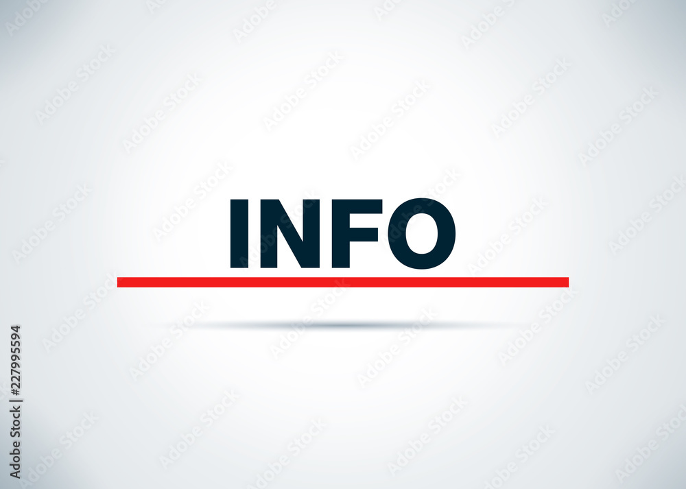 Info Abstract Flat Background Design Illustration