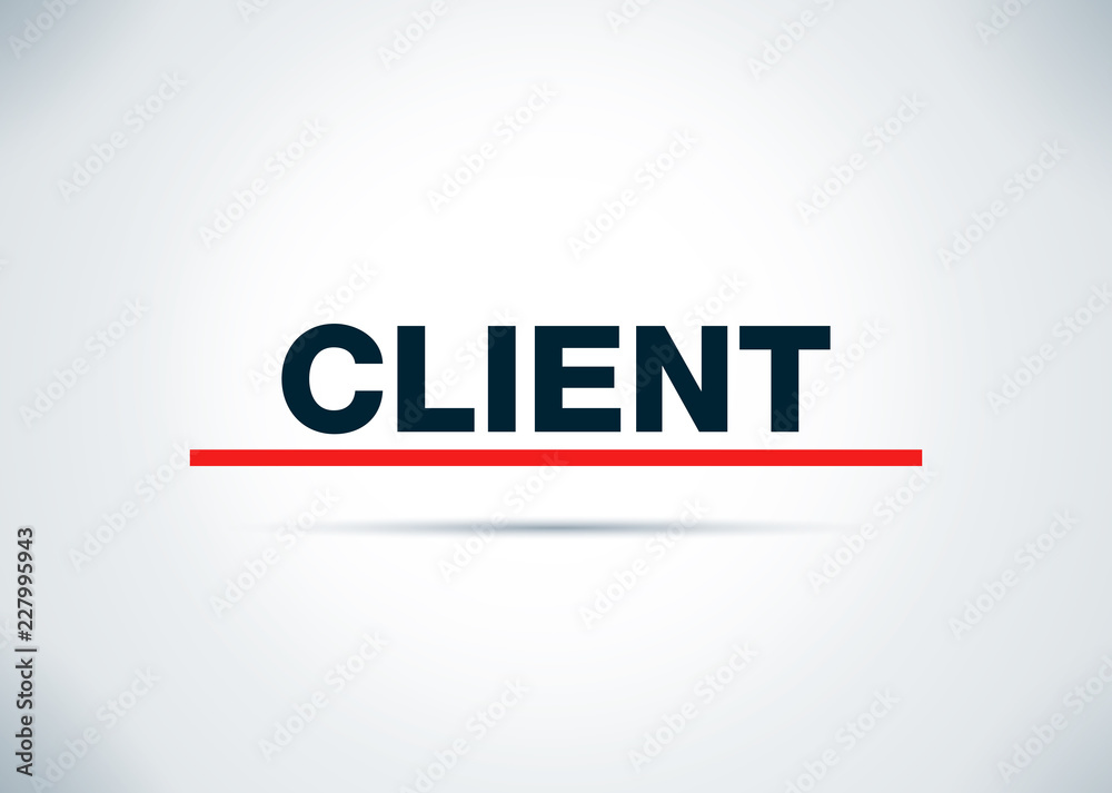 Obraz premium Client Abstract Flat Background Design Illustration