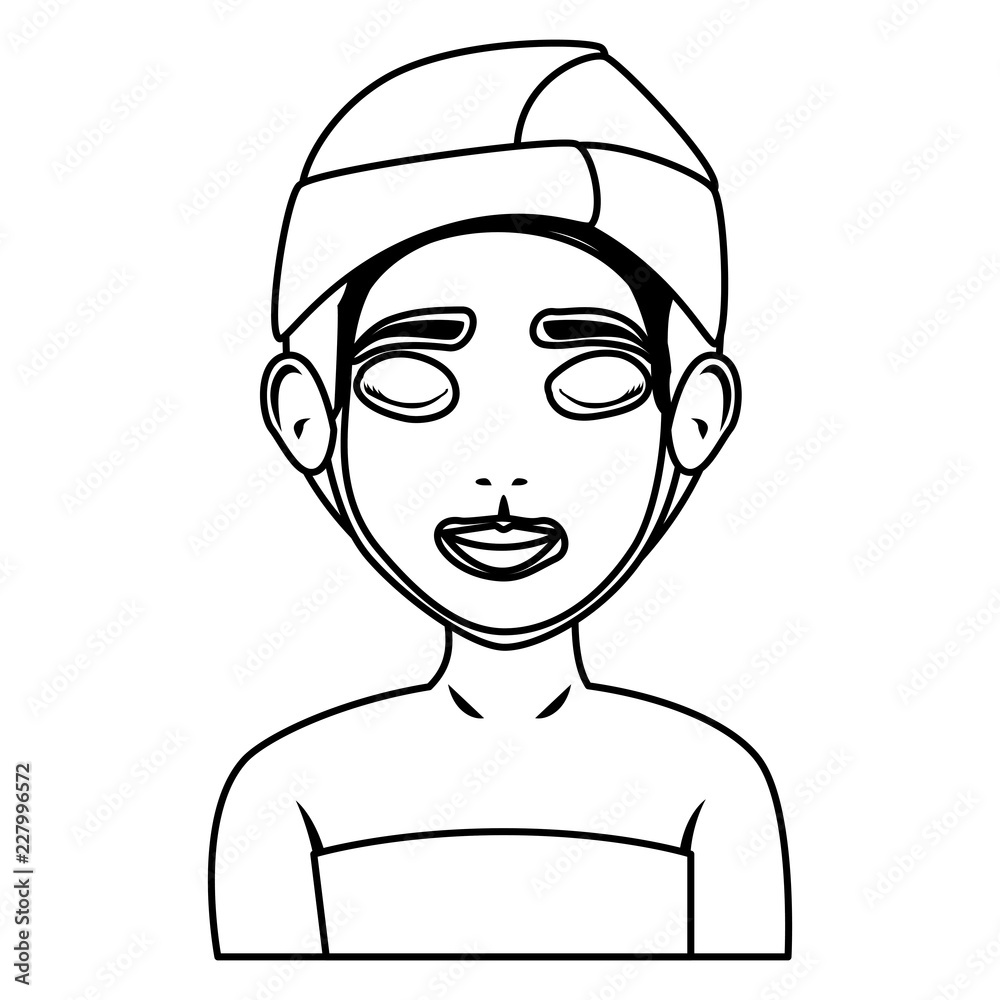 beautiful woman in treatment facial beautiful woman in treatment facial