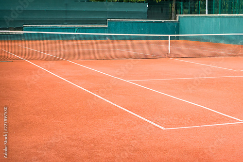 Fotografie clay tennis court outdoor