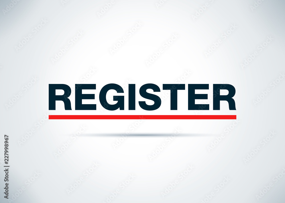 Register Abstract Flat Background Design Illustration