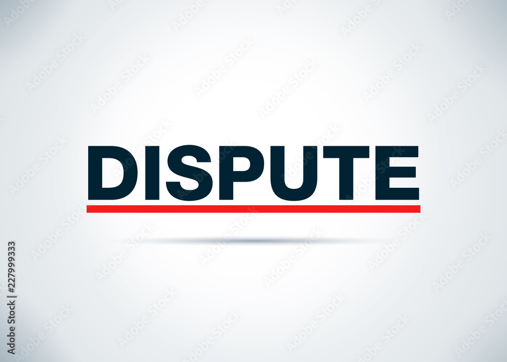 Obraz premium Dispute Abstract Flat Background Design Illustration