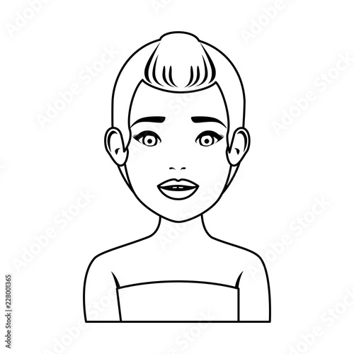 woman in towel treatment character