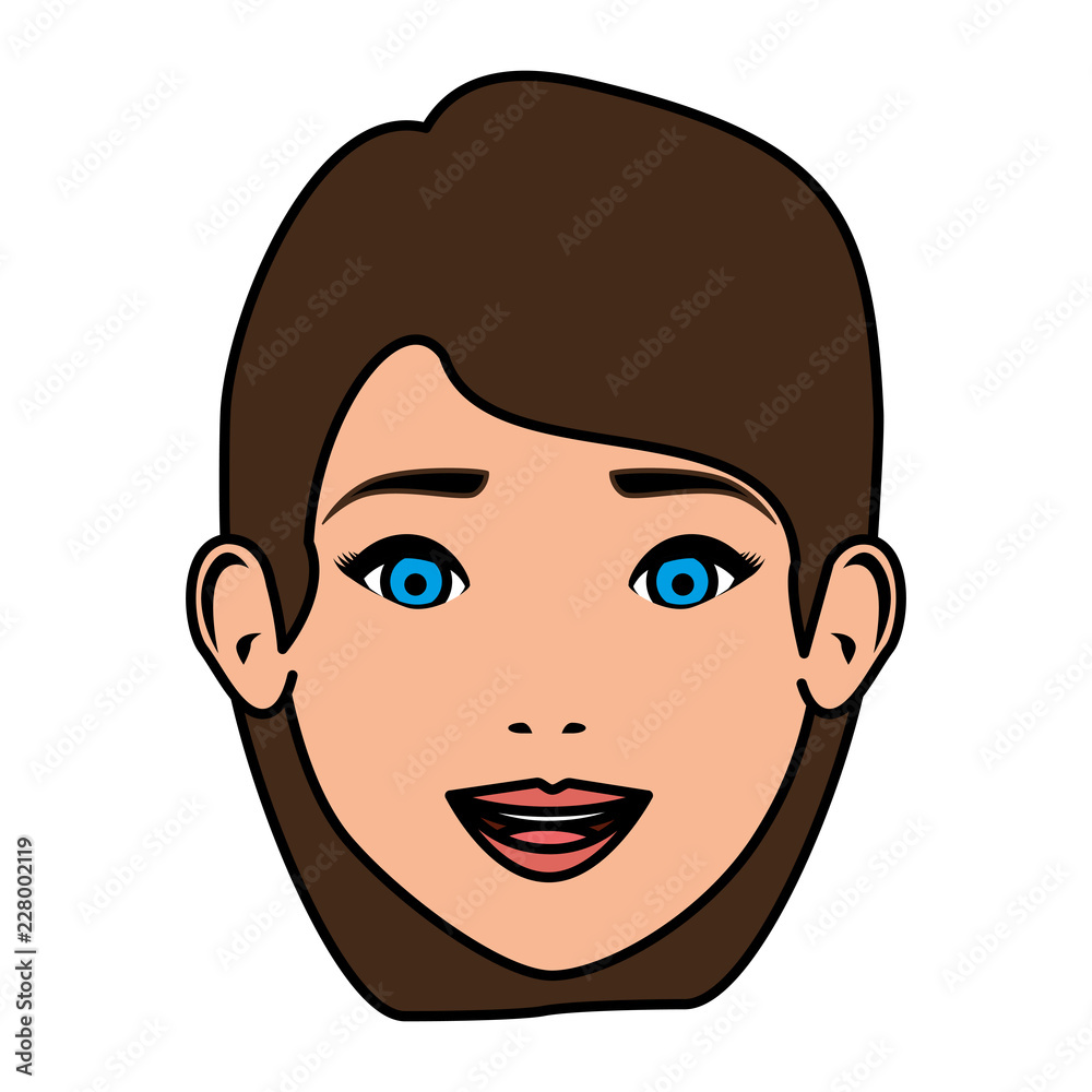 beautiful woman face character beautiful woman face character