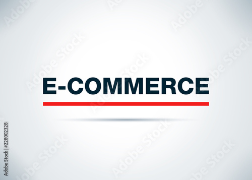 E-commerce Abstract Flat Background Design Illustration