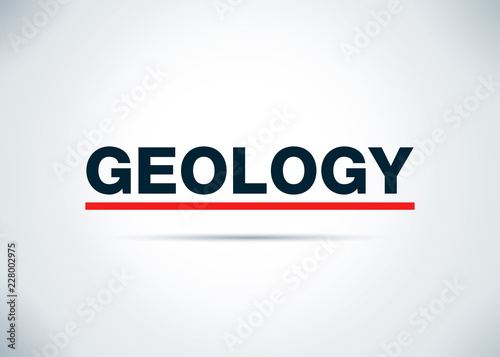 Geology Abstract Flat Background Design Illustration