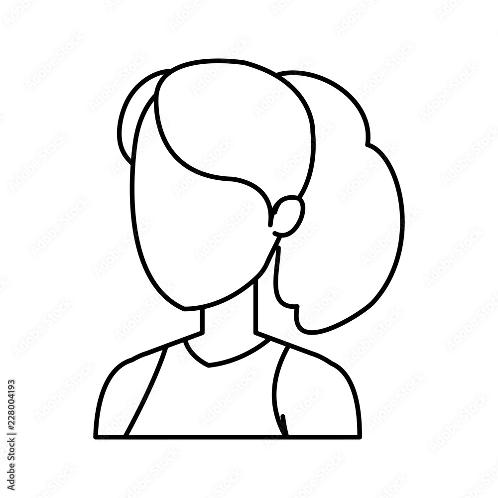 Obraz premium beautiful and young woman character