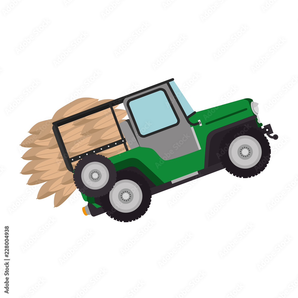 Fototapeta premium coffee car transportation icon